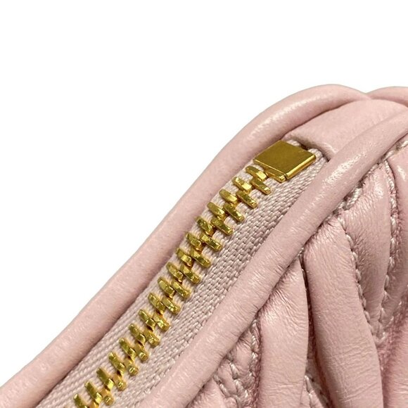 Auth miumiu Matelasse - Pink Leather Shoulder Bag - Picture 12 of 16